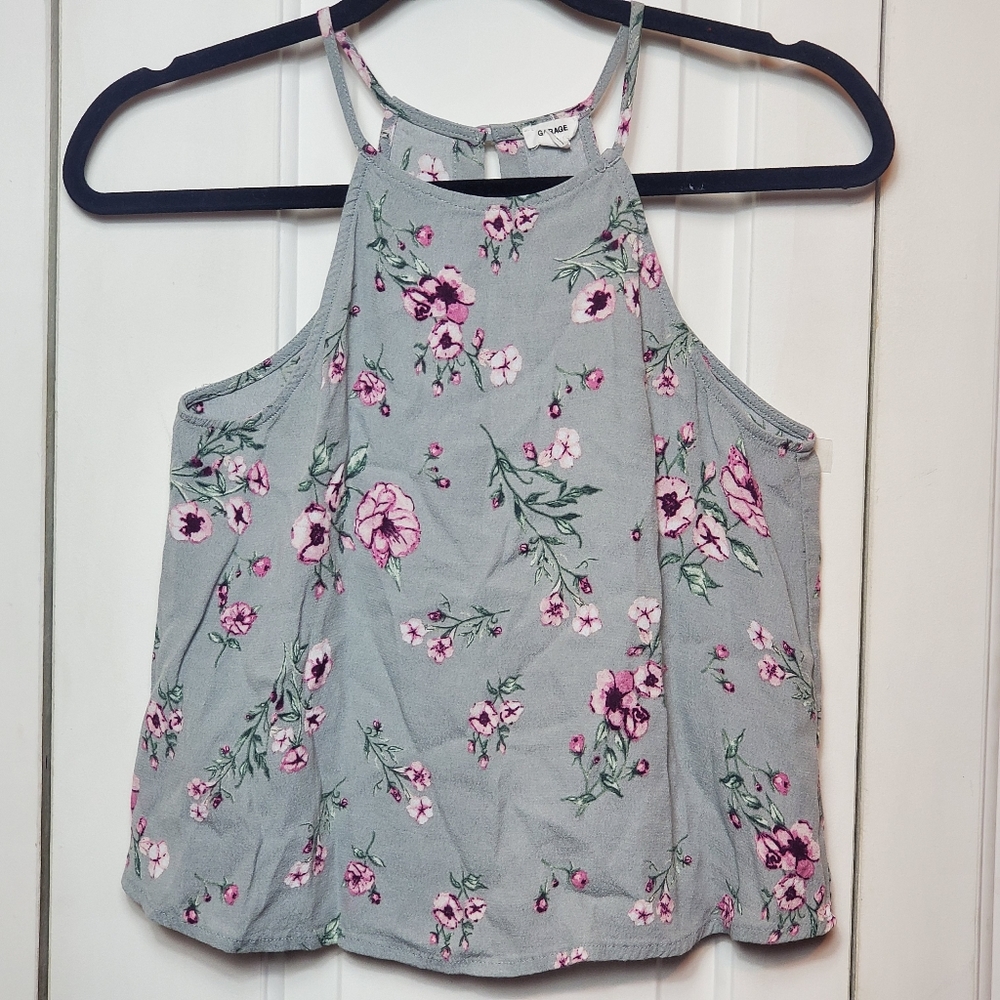 Garage Floral Pattern Crop Top